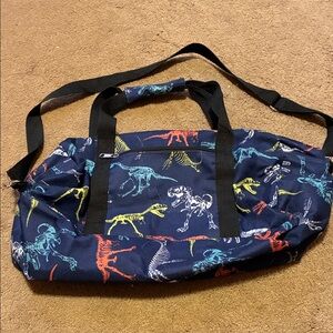 Small Dinosaur Print Kids Duffel Bag - Multicolor